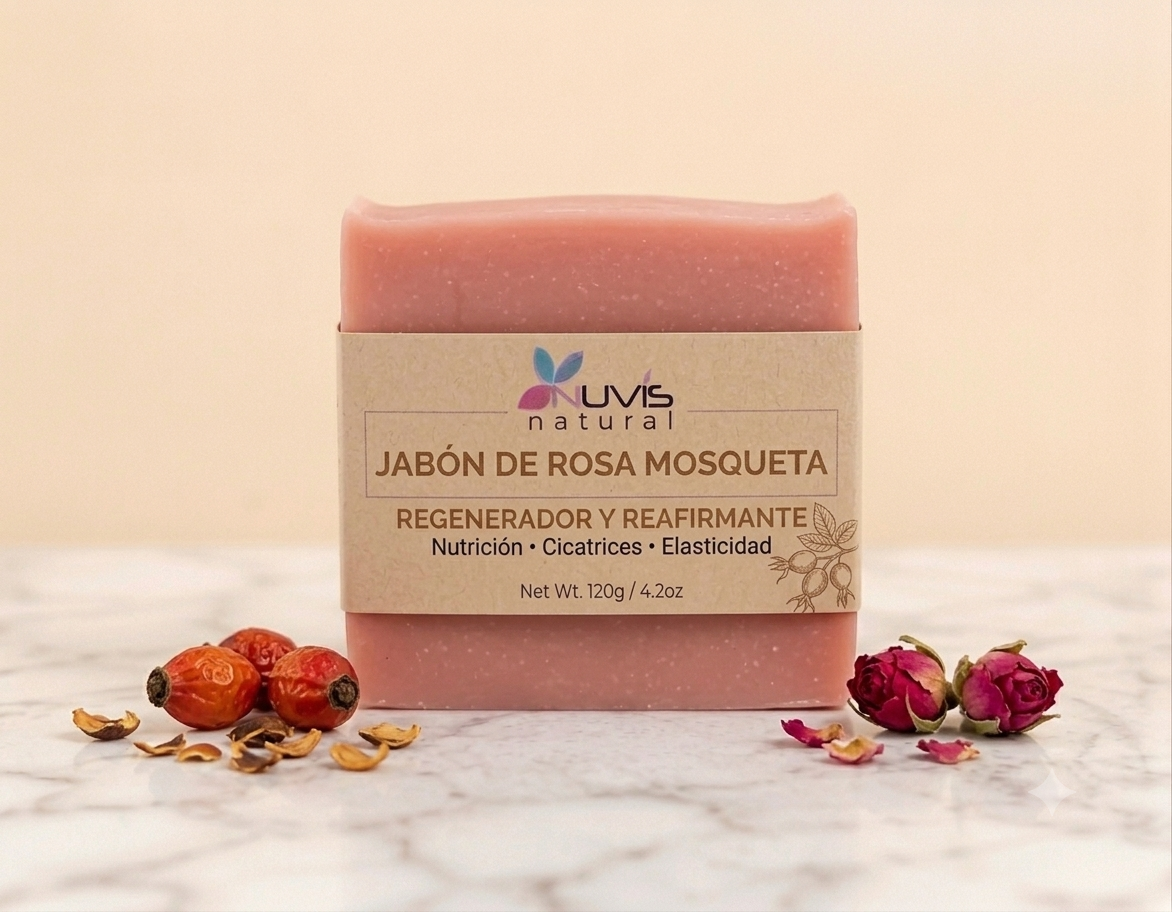 Jabón Artesanal de Rosa Mosqueta